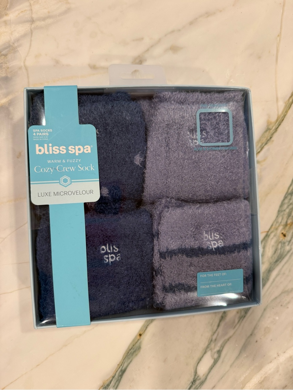 Bliss Spa Cozy Crew Socks